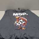 Turkey Moo Funny Thanksgiving Sweatshirt S