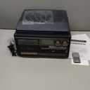 LoopTone Vinyl Record Player 10 in 1 3 Speed Bluetooth Vintage Turntable CD Cassette Player AM/FM Radio USB Recorder Aux-in RCA Line-Out (Black-Grey)