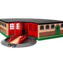 BRIO World - 33736 Grand Roundhouse - Ultimate Train Set Accessory | Accommodates 5 Trains | Rotating Switch Turntable | Compatible with All Railway Toys | Perfect for Kids Ages 3+