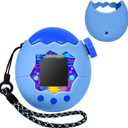 2 x ANKHOH Case for Tamagotchi Paradise, Soft Silicone Protective Cover & Skin with Detachable Lanyard for Virtual Electronic Pet , Anti-Scratch Holder for Travel and Everyday Carry, Blue