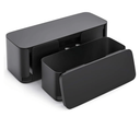 YECAYE 2 Pack Cable Management Box, Pet Friendly Cable Box Organizer for Home & Office, Child-Proof Floor Cord Cover, Cord Management and Cord Hider, Black