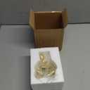 Abstract Art Thinker Statue - Reading Thinker Sculpture Figurine, Modern Home Decoration for Living Room Office Shelves Coffee Table Desk Decor (Gold)