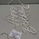 Happy Birthday Neon Sign for Wall Decor, LED Happy Birthday Light Up Sign, USB Powered Dimmable Neon Light for Birthday Party Decorations Backdrop, White (17 x 12 inch)