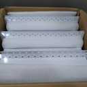 6PCS Flush Wall Vent 8x14, White AC Vent Cover Metal Wall Vent Covers