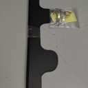 Stove Gap Covers, 2 Pack Stainless Steel Stove Gap Filler, Heat Resistant Oven Gap Filler Adjustable Length 13.8" to 27.5", Range Trim Kit Non-Slip Stove Guard Between Stove Top & Counter - Black