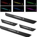 LED Door Sill Lights for Tesla Model 3 2017-2026 Accessories, 4PCS
Brushed Textured, ABS Scratch-Resistant, Sill Protector with 7-Color RGB Lighting, Battery Powered, Model 3 Pedal Mood Lamp, 4PCS