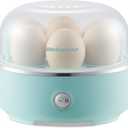 Elite Gourmet EGC115M Easy Egg Cooker Electric 7-Egg Capacity, Soft, Medium, Hard-Boiled Egg Cooker with Auto Shut-Off, Measuring Cup Included, BPA Free, Retro Mint