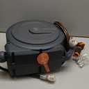 Giraffe Tools Hose Reel 1/2 78 ft, Heavy Duty Retractable Garden Hose Reel with Any Length Lock, Slow Return System, Wall Mounted and 180 Deg Swivel Bracket