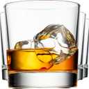 Godinger Old Fashioned Whiskey Glasses, Italian Made Drinking Glasses, Glass Cups, Whiskey Gifts - Set of 4