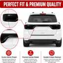 Smoked Black Rear Tail Light Covers for Dodge Durango 2014-2024, 4pcs