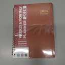 2 x 2026 Planner, Weekly and Monthly Calendar Planner, January 2026 - December 2026, Hardcover 2026 Calendar Book with Tabs For Women & Men, Inner Pocket, Spiral Bound, Perfect for Office Home School Supplies - A5 (6.3" x 8.5"), Rust Brown