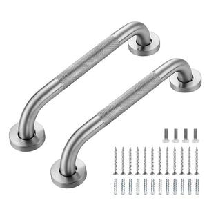 Grab Bars for Shower, 1Pc 12-Inch Anti Slip Shower Handles for Elderly, Safety Shower Grab Bar, Stainless Steel Handicap Grab Bars for Bathroom,Toilet (Brushed Nickel, 1" Diameter)