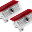 2 Pcs Non-Fading Door Light Logo, Projector Welcome Lamp Door Light Puddle lights Kit Compatible with Accessories A B C E M G GL GLA GLC GLE GLS CLASS 4dr W205 W213 W176 W166 (A/C/E/GLA/GLC/GLE/GLS)
