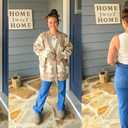 AFITNE Womens High Waisted Stretchy Pull On Flare Jeans Trendy Fashion Cute Bootcut Denim Like Jeggings (M)