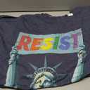 Resist Rainbow Statue Liberty Protest Lgbt Heather Blue Men Women T-Shirt 6XL