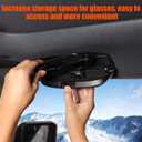 Sunglasses Holders Compatible with Toyota Land Cruiser Prado 250 J250 LC250 2024 2025 2026, ABS Glasses Holder Sunglasses Case Storage Box Replace for Overhead Roof Grab Handle (Black)