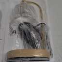 Candle Warmer Lamp with Timer and Dimmer,Electric Gold Light Gifts for Women Melt Wax Warmer Lamp with 2 Bulbs for Candle Jars House Warming New Home Decor Bedroom