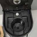 Mini Single Serve Coffee Maker for K Cup and Ground Coffee, Fast Brew One Cup Coffee Machine with Descaling Reminder and Water Window, 6 to 12 oz. Brew Sizes, Black (9.45 Inches)