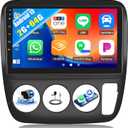 Android Car Stereo for Honda CRV 1997 1998 1999 2000 2001 Manual AC 2G+64G with Carplay Android Auto Mirror Link 9 inch Touchscreen with GPS Navigation WiFi 26UI Bluetooth FM Backup Camera