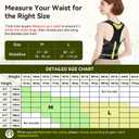 Posture Corrector for Women & Men, Breathable Full Back Brace Support for Hunchback, Adjustable Invisible Shoulder Straightener for Upper & Lower Back Pain Relief, Daily Wear for Office & Home, Medium