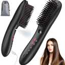Wireless Straightener Comb with Spray Mist - 3 in 1 Straightening Brush, 3 Temp Settings, 3000mAh Rechargeable, 50 Min Runtime, for All Hair Types