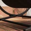 Outsunny 17 Inch Folding Firewood Rack Outdoor Indoor Firewood Holder with Canvas Carrier, Portable Log Rack with Handles, Heavy Duty Wood Storage Holder for Fireplace, Black