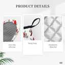 Christmas Cardinal Birds Oven Mitts and Pot Holders Sets of 3, Cardinal Birds Red Berry Decor Oven Mitts, Rdinal Bird Kitchen Decor Heat Resistant Non-Slip Silicone Gloves for Cooking Baking BBQ