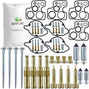1 Pack VF750 Carburetor Rebuild Kit for Honda MAGNA 750 VF700C, VF700F, VF700S, VF750C, VF750CD, VF750CX, VF750F, VF750S, VFR750F 1994-2003