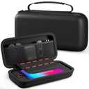 RHOTALL Carrying Case for Nintendo Switch 2(2025),Protective Hard Portable Travel Carry Case Pouch holds 10 Cartridges, with Pockets for Console and Accessories, Black