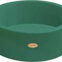 HARBOLLE Baby Ball Pit 35.4" Soft Round Memory Foam Ball Pits NOT Included Balls Indoor Outdoor Playpen for Babies Toddlers Kids Great Gift for Girls Boys, Dark Green