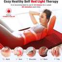 Red Light Therapy for Body, 660nm 850nm Infrared Light Therapy Pad, Wearable Wrap with Timer Remote Control for Back Shoulder Waist Knee, Infrared Light Device Home Use, 71'' x 31'' Large Area