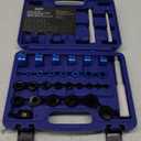 Orion Motor Tech 33pc Bearing Press Kit for Small Vehicles, Bearing Race and Seal Driver Set with Metric SAE Adapters, Seal Driver Set with 3 Knurled Handles