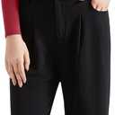 SUUKSESS Women Business Casual Long Sleeve Tops Double Lined Basic T Shirts (Large, 06 Wine Red)