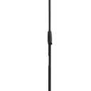 Amazon Basics Sturdy Portable Microphone Boom Arm Stand, Height Adjustable with Cable Management, Foldable Tripod Base, Up to 85.75", Black