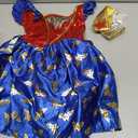 Rubie's Girl's DC Comics Wonder Woman Costume Dress with Cape and Tiara (Medium)