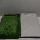 HQ4US 4LEGS Dog Grass Pad with Tray Foldable Dog Litter Box High Walls, Odor Free Artificial Grass for Dogs Potty, Pee Pad Holder, Seamless, No Assembly, Waterproof, Easy Clean, Portable for Travel (Large for 10-60lbs Dog)