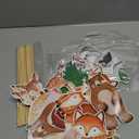 24pcs Woodland Animals Cake Topper, Baby Shower Decorations, Double-Sided Printed Forest Friends Centerpiece Sticks for Wild One Camping Party Supplies