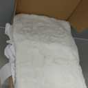UGG Euphoria Faux Fur Throw Blanket, Warm Fluffy for Couch or Bed, Luxury Bedroom Decor, Blankets, Machine Washable, 50-inch x 70-inch, White Snow