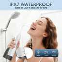 Mornwell Water Flosser Cordless, Water Flossers for Teeth - 300ML Tank and 4 Jet Tips, 3 Modes Portable Dental Oral Irrigator, Braces Care, Rechargeable Waterproof Portable Water Flosser (White)