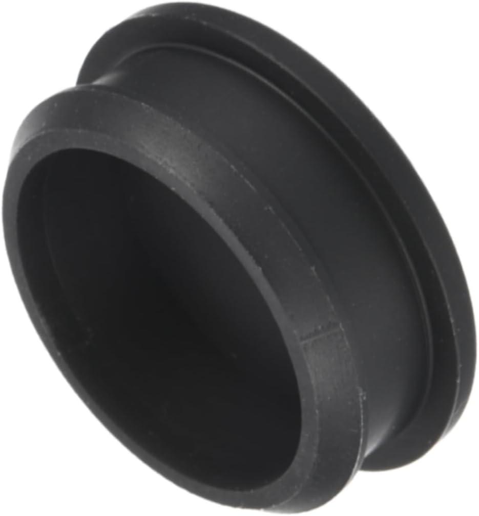 MECCANIXITY Silicone Snap in Locking Hole Plugs,Rubber Panel Seal Cover Flush Type Panel Round for Kitchen Rubber Bulkheads Waterproof Sealing Plugs 40.6mm/1.6 Inch Diameter Black,Pack of 1