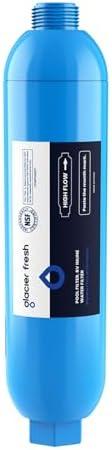 GLACIER FRESH Garden Hose End Pre-Filter for Swimming Pool, Hot Tubs, Spa, Inflatable Pool, Ponds, Greatly Reduces Bad Taste, Odors, Chlorin and Sediment, up to 8,000 Gallons, 1 Pack