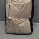 GIGIZAZA Beige Velvet Curtains 84 Inch Long for Living Room,2 Panels Luxury Vintage Drapes Floral Embossed Blackout Window Curtain Back Tab Thermal for Bedroom (Champagne)