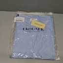 Ekouaer Men's Knit T-Shirts Short Sleeve Casual Ribbed Shirts Lightweight Crewneck Tees Stretchy Undershirts, M
