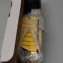 Peakeep Slim Digital Mirror Aesthetic Alarm Clock for Bedrooms Desk Decor - Plug in Electric Big LED Modern Small Clock for Office Living Room, Battery Backup, 6 Dimmers (Gold)