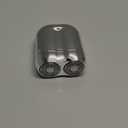 Mini Electric Shaver for Men Women, Pocket Dual Head Shaver, Rechargeable Waterproof Compact Travel Electric Razor, USB Close Battery Portable Razor for car, Travel, Office, Home use (Silver)