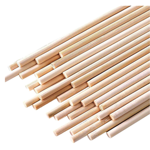 HOPELF 50PCS Bamboo Dowel Rods - 1/4 x 36 Inch, Craft Sticks, Cylindrical, DIY, Home Decor, Model Building