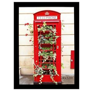 SESEAT 24x32 Picture Frame Black, Wall Hanging Poster Frames, Display Pictures 24 x 32 without Mat, 1 Pack