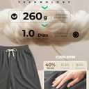 Mens Modal Athletic Gym Shorts 7 inch Air Layer Zipper Pocket Elastic Waist Casual Pajama Jogger Workout Short Pants (Large, Dark Gray)