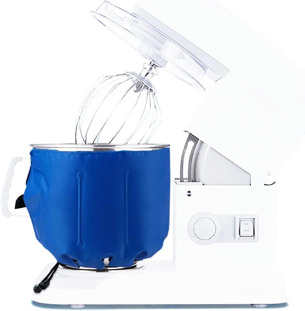 Oythiem Reusable Ice Bag Ice Pack for Kitchen Stand Mixer (4 to 7 Qt), Blue, Fabric and PVC, Adjustable Size, Keeps Food Cool and Fresh