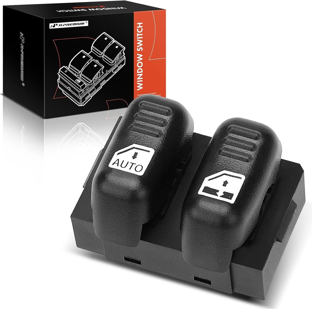 A-Premium Power Window Switch Compatible with Chevrolet Camaro 1997 1998 1999 2000 2001 2002, Left Driver Side, Replace# 10402842, 10273839